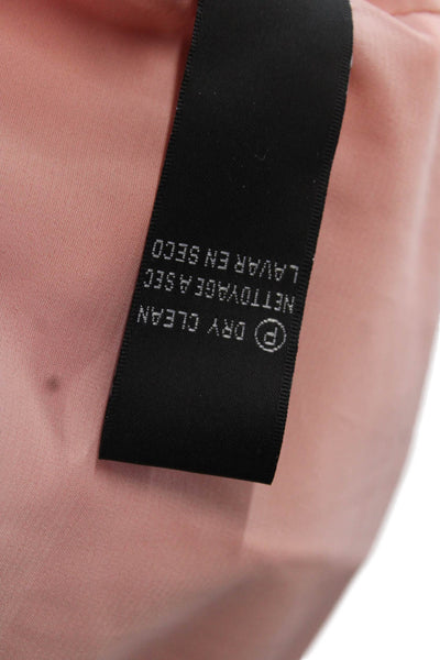 Artelier Nicole Miller Women Sheath Dress Pink Linen Knee Sleeveless Size 6