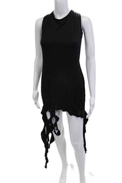 Lioness Women Tank Dress Black Gothic Mini Sleeveless Size XL