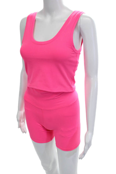 Terez Unisex Pink Biker Shorts Size S