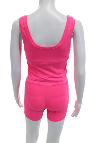 Terez Unisex Pink Biker Shorts Size S