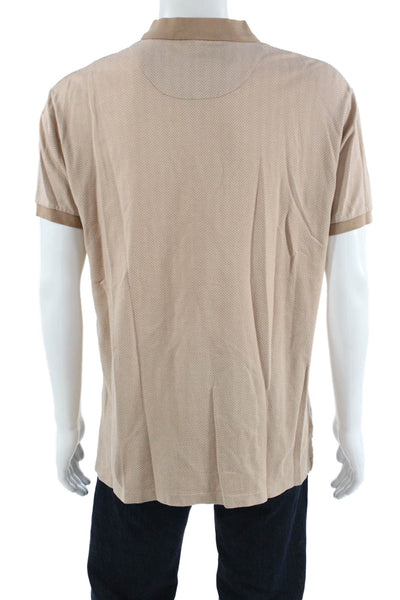 Polo Ralph Lauren Mens Short Sleeve Collar Polo Shirt Nude Size L