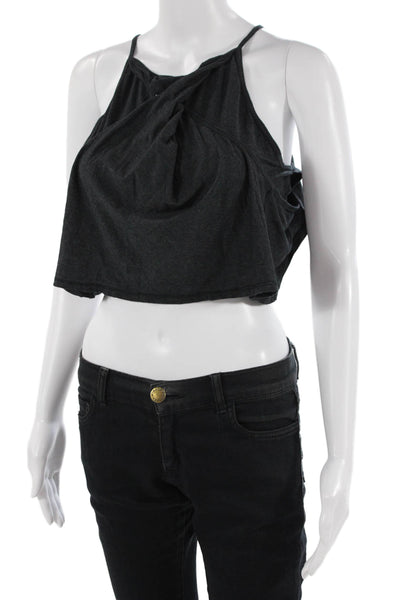 Lululemon Women Cropped Camisole Dark Gray Size 6