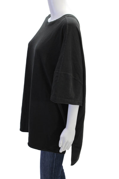 FP Movement Womens V-Neck Black Tunic Short Sleeve Cotton Blend Size S