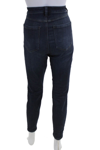 Liverpool Los Angeles Women Ankle Skinny Jeans Dark Blue High Rise Size 10