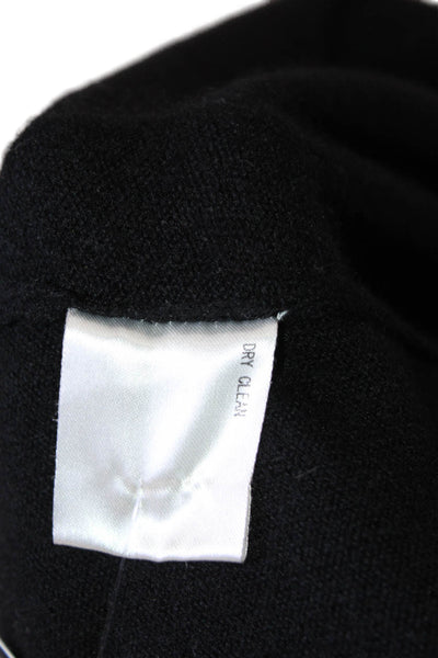 Uniqlo Women Cashmere V-Neck Pullover Black Long Sleeve Size M