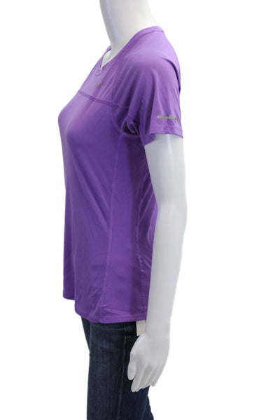 Nike Women Purple Crew Neck Jersey T-Shirt Short Sleeve Size S