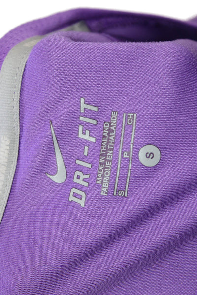 Nike Women Purple Crew Neck Jersey T-Shirt Short Sleeve Size S