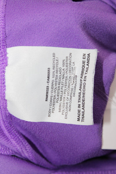 Nike Women Purple Crew Neck Jersey T-Shirt Short Sleeve Size S