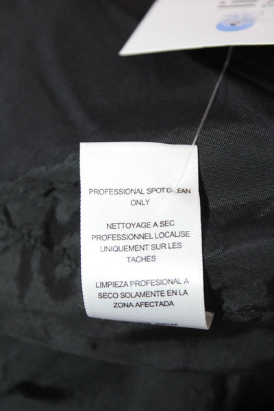 AMUR Womens Biker Cropped Tank Black Sleeveless Zip Size 4