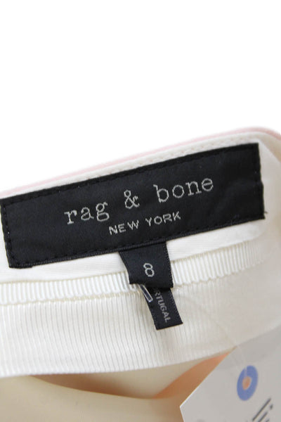 Rag & Bone Unisex Pink Chino Shorts 95% Wool 5% Spandex Size 8
