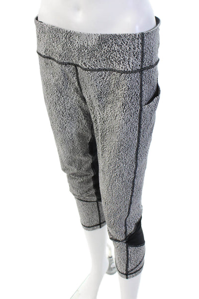 Lululemon Women Capri Cropped Black Nylon Blend Leggings Size S