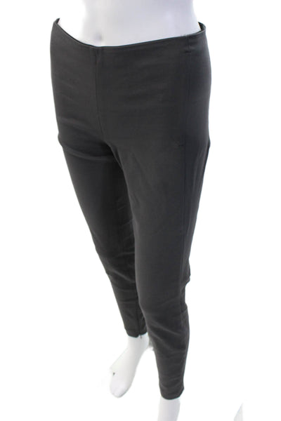 Zara Women Ankle Dress Pants Black Polyester Blend Zip Inseam 30 Size M