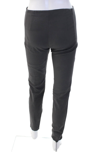 Zara Women Ankle Dress Pants Black Polyester Blend Zip Inseam 30 Size M