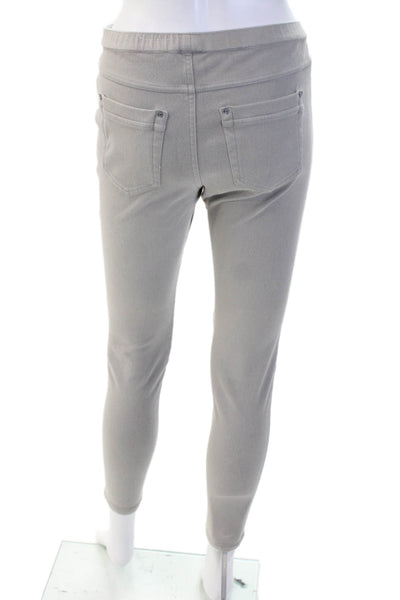 Hue Women Ankle Jeggings Gray Size M