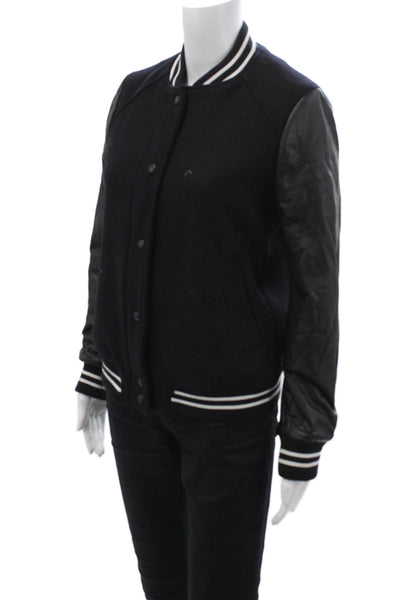 Zara Trafaluc Women Black Varsity Jacket Size M