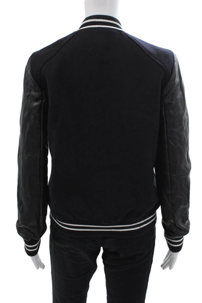 Zara Trafaluc Women Black Varsity Jacket Size M