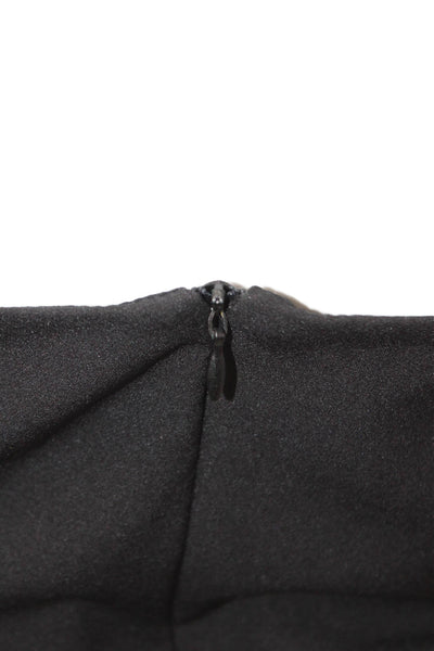 Zara Women Black Sleeveless Silk Tie-Front Top Size S