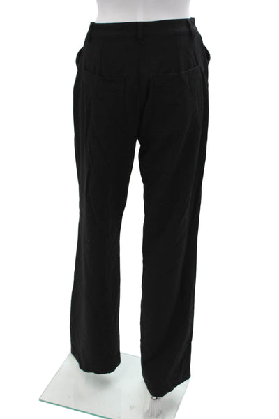 Danielle Bernstein Unisex Dress Pants Black Button Closure Size 4