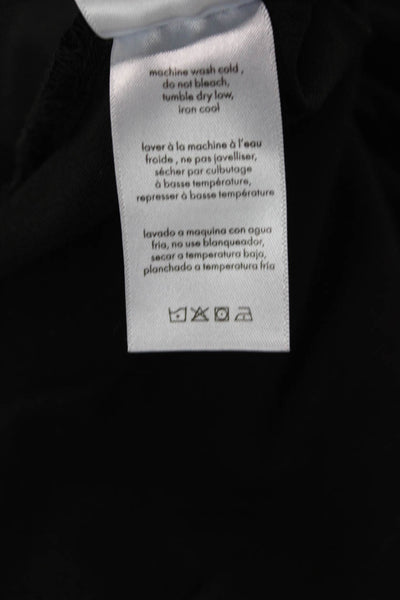 Danielle Bernstein Unisex Dress Pants Black Button Closure Size 4