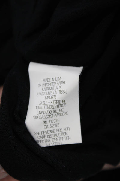 Helmut Lang Womens Wrap Black Tencel Mini Skirt Size S