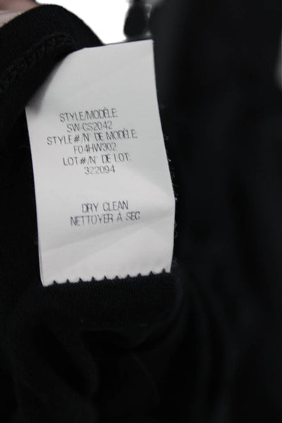 Helmut Lang Womens Wrap Black Tencel Mini Skirt Size S