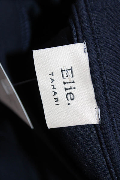 Elie Tahari Women Basic Dark Blue T-Shirt Size S