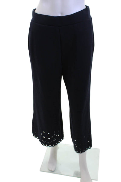 Elie Tahari Women Cropped Dress Pants Black Size M
