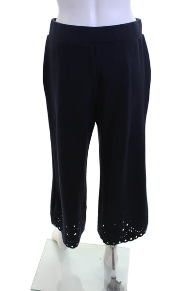 Elie Tahari Women Cropped Dress Pants Black Size M