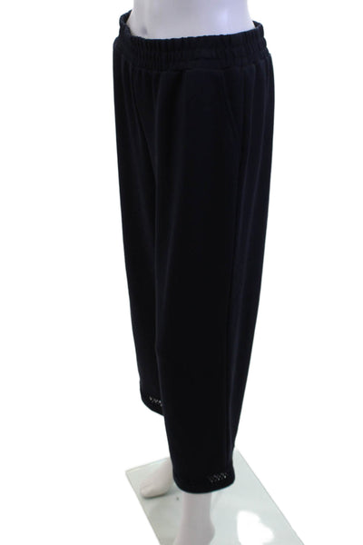 Elie Tahari Women Cropped Sweatpants Black Size M