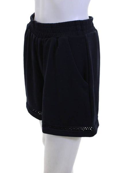 Elie Tahari Unisex Sweat Shorts Black Size M