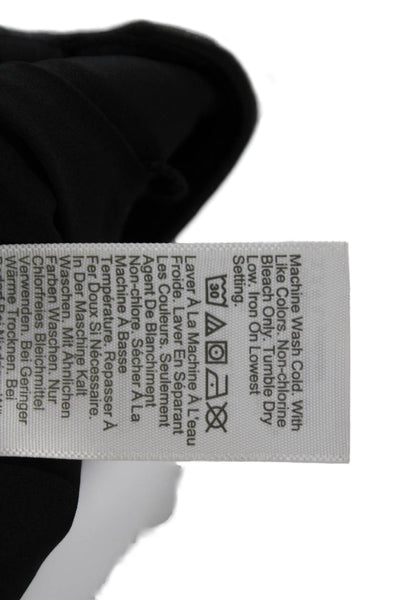 J Crew Womens A-Line Mini Skirt Black Polyurethane Size M