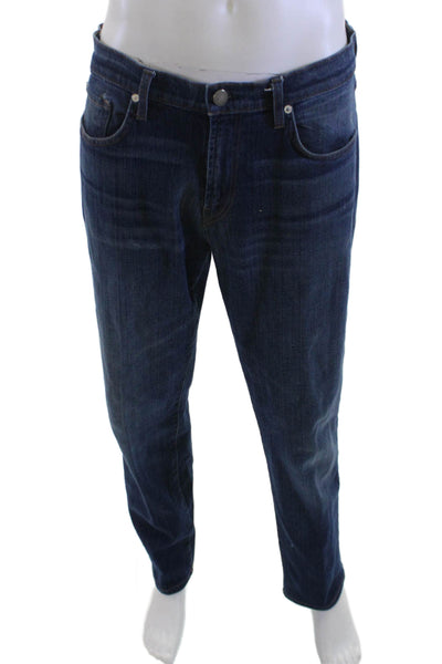 J Brand Mens Straight Tapered Dark Blue Jeans Size 34
