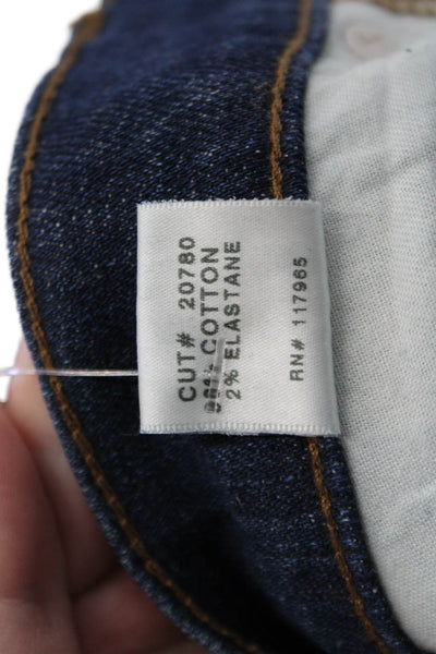 J Brand Mens Straight Tapered Dark Blue Jeans Size 34