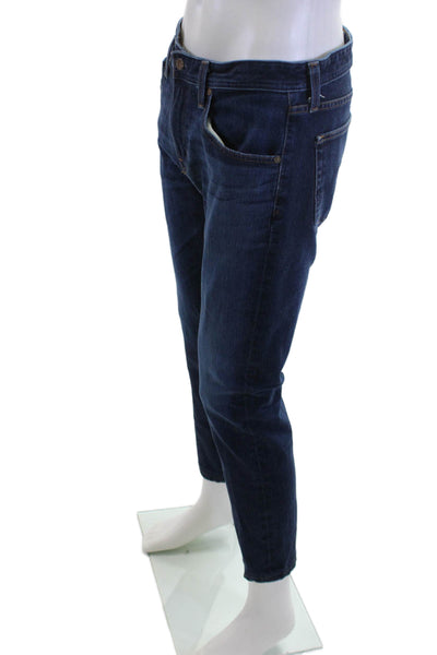 AG Adriano Goldschmied Men Ankle Tapered Dark Blue Jeans Size 34