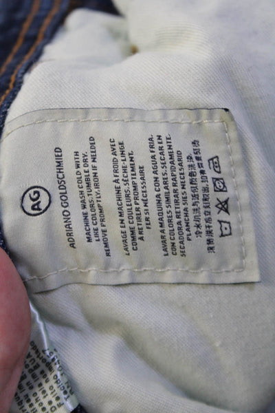 AG Adriano Goldschmied Men Ankle Tapered Dark Blue Jeans Size 34
