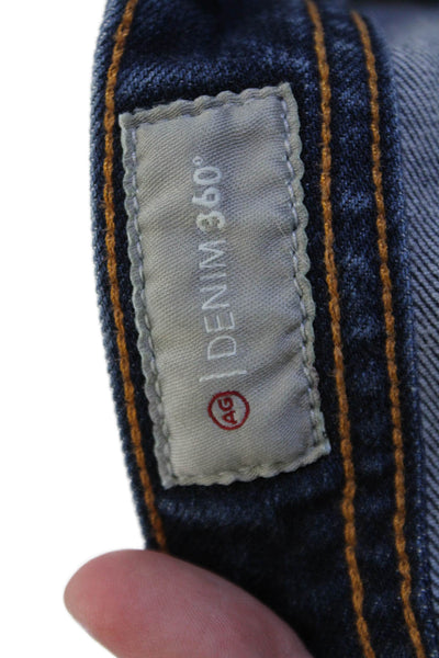 AG Adriano Goldschmied Men Ankle Tapered Dark Blue Jeans Size 34
