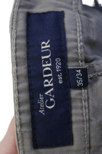 Atelier Gardeur Men Chinos Gray Size 35