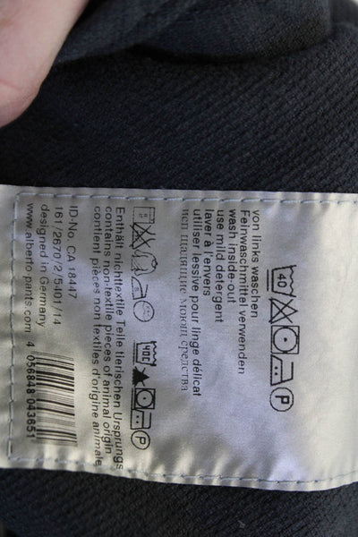 Alberto Mens Straight Tapered Dark Blue Jeans Size 33