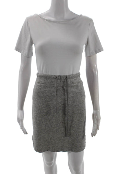 Standard James Perse Women Straight Pencil Skirt Gray Cotton Size 3