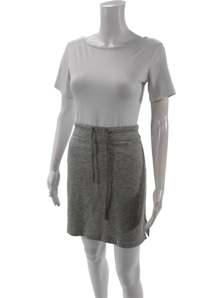 Standard James Perse Women Straight Pencil Skirt Gray Cotton Size 3