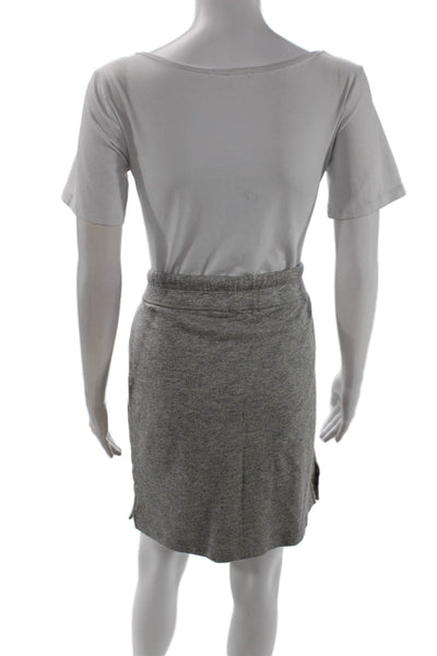 Standard James Perse Women Straight Pencil Skirt Gray Cotton Size 3