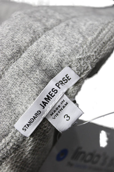 Standard James Perse Women Straight Pencil Skirt Gray Cotton Size 3