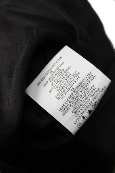 Vince, Women Shift Dress Sleeveless Black Cotton Zip Short Size L