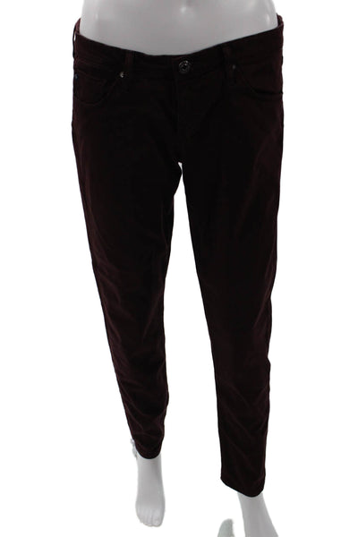 AG Adriano Goldschmied Unisex Brown Mid Rise Pants Size 30