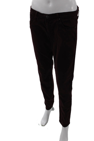 AG Adriano Goldschmied Unisex Brown Mid Rise Pants Size 30