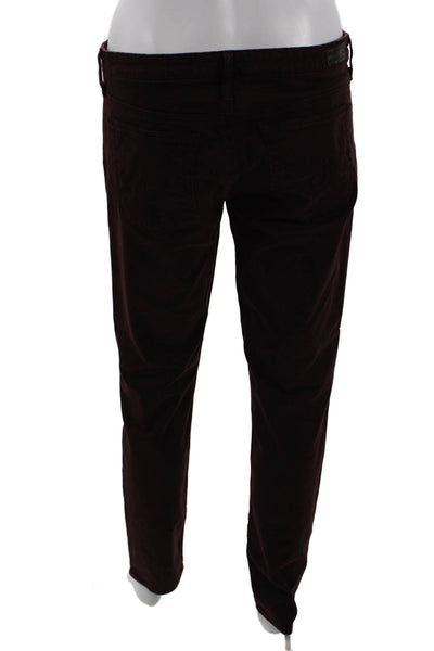 AG Adriano Goldschmied Unisex Brown Mid Rise Pants Size 30