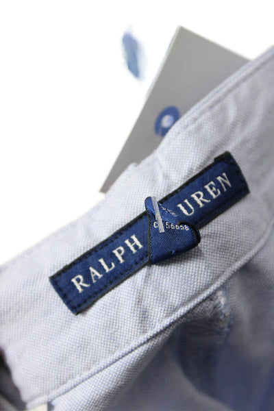 Ralph Lauren Blue Label, Mens Chino Shorts Light Blue Cotton Size 10
