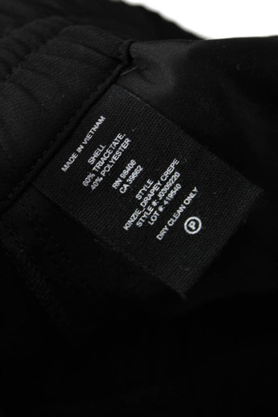 Theory Unisex Black Drawstring Shorts Triacetate Polyester Size L