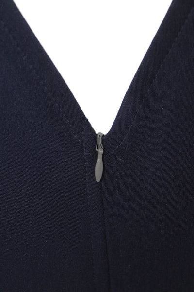 Petrovitch & Robinson, Women Dark Blue Sleeveless Sheath Dress Mid-Calf Size 42