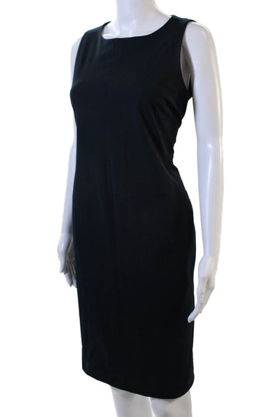 Ministry of Supply, Women Sheath Dress Black Sleeveless Round Neck Zip Size 6